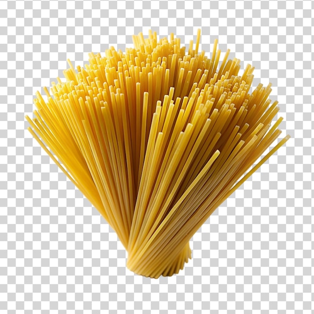 Un mucchio di pasta agli spaghetti isolato su uno sfondo trasparente