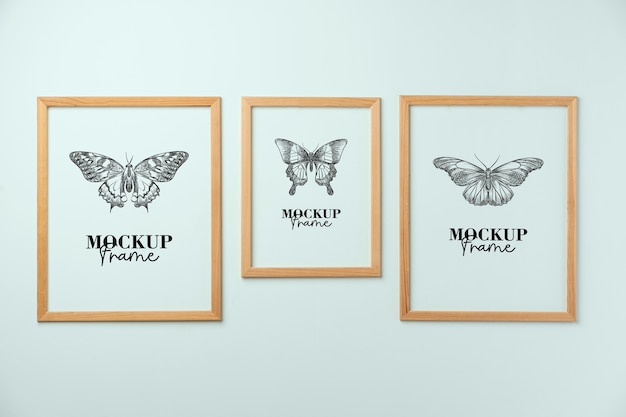 Bundel van verschillende formaten frames mockup