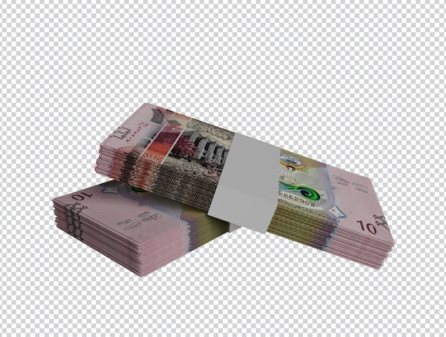 Bundels van Koeweitse geld - 10 dinar