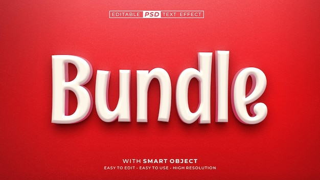 Bundle sale text style effect