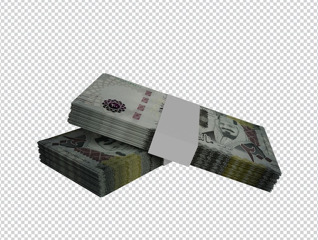 Bundles of saudi arabia money - 200 riyal