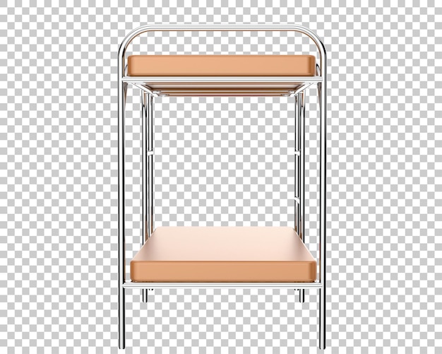 Bunk bed isolated on transparent background 3d rendering illustration