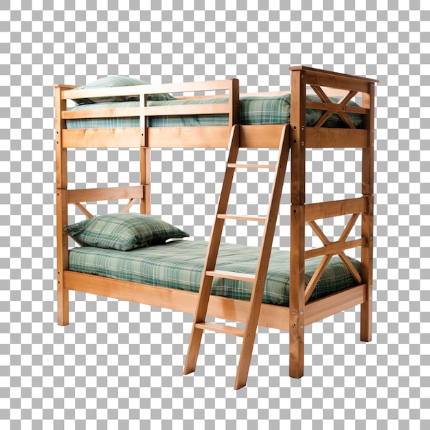 bunk bed on transparent background
