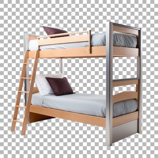 Bunk bed on transparent background