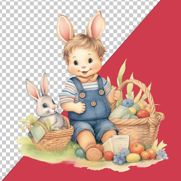 PSD bunny clipart collection