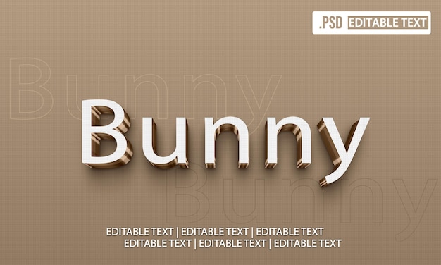 Bunny text style effect