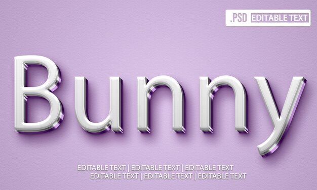 Bunny text style effect
