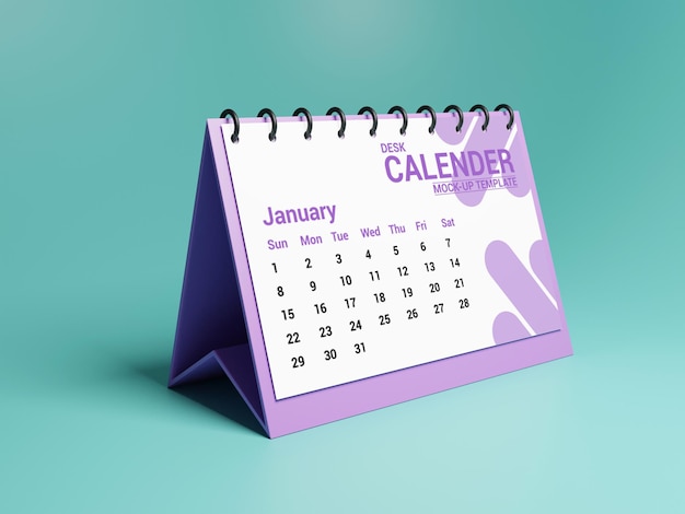 Bureaukalender mockup psd