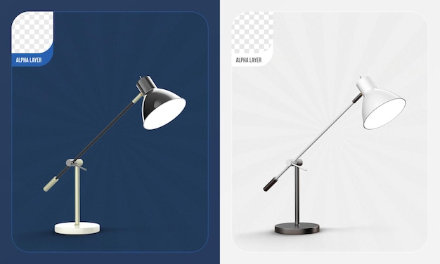 Bureaulamp 3d-rendering geïsoleerd