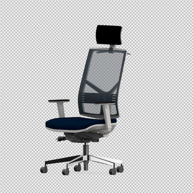 Bureaustoel 3d geïsoleerd render