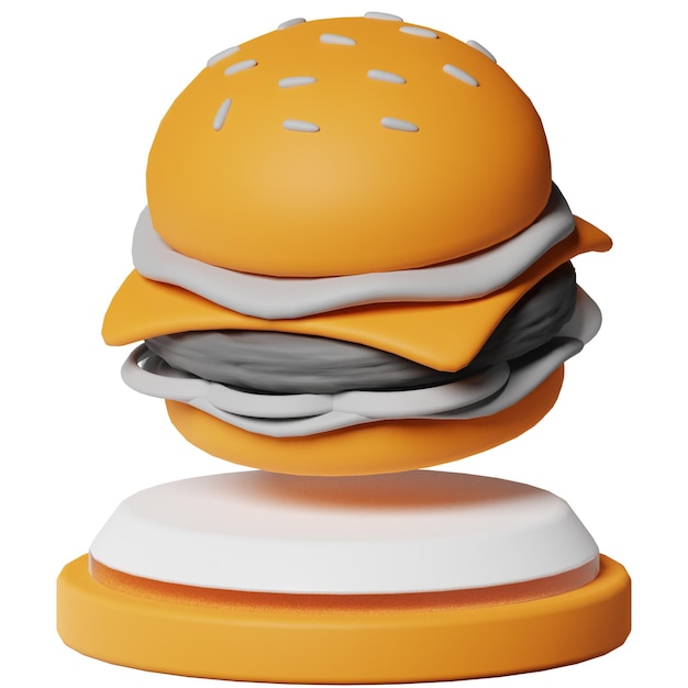 Burger Cafe Restaurant Food Beverage 3D Object