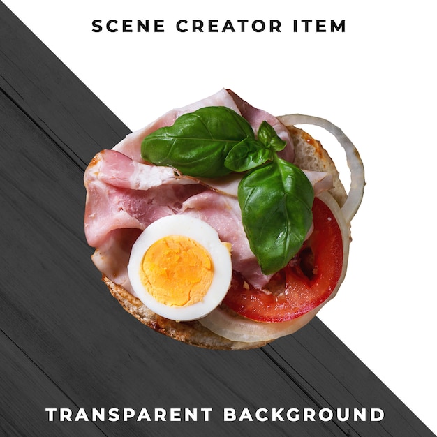 Burger ingredient transparent psd