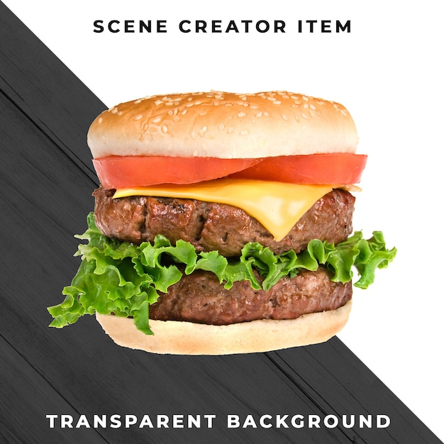 Burger ingredient transparent PSD