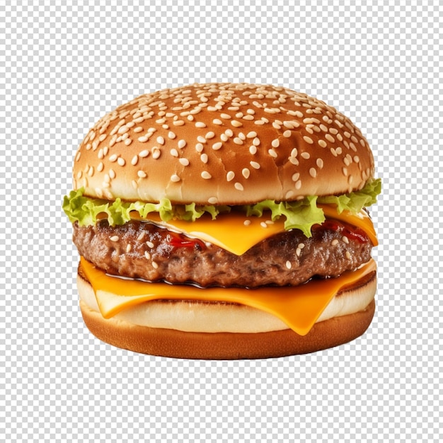 Burger Na Białym Tle