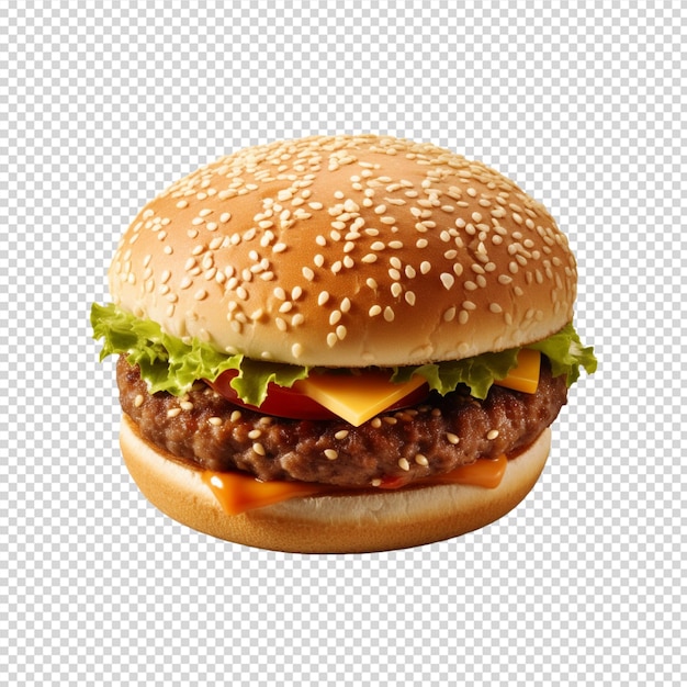 burger na białym tle