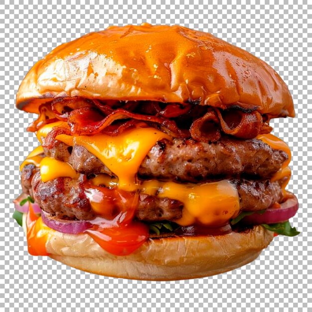 PSD burger png transparent