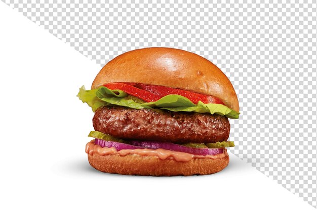 PSD burger png voor gebruik op sociale media