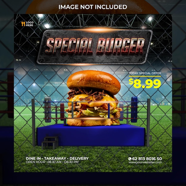 Burger social media