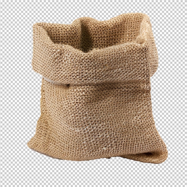 PSD burlap sack on alpha layer