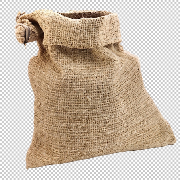 PSD burlap sack on alpha layer