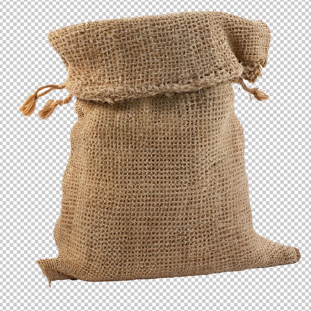 PSD burlap sack on alpha layer