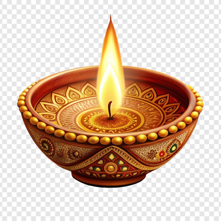 PSD a burning candle with a flame on it