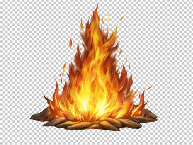 PSD burning fire flames