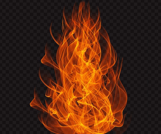 Fiamme di fuoco ardente