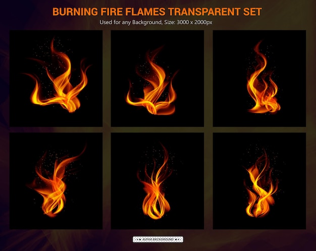 PSD burning fire flames