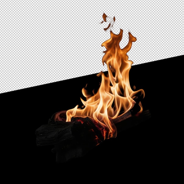 PSD burning wood