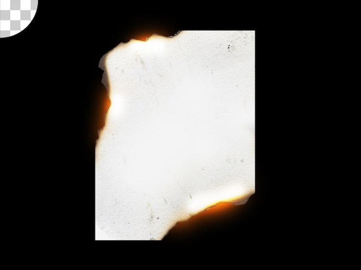 PSD burnt edge paper
