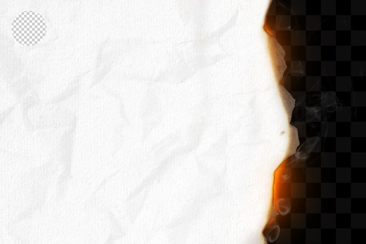 PSD burnt paper edges