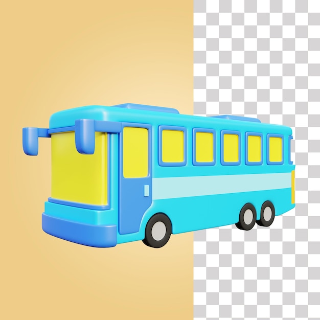 Bus 3d icon