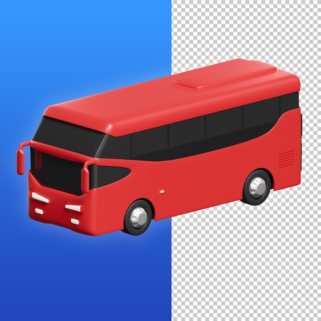 PSD bus 3d illustratie