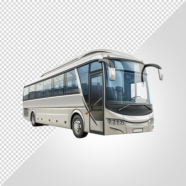 PSD bus isolated on white background