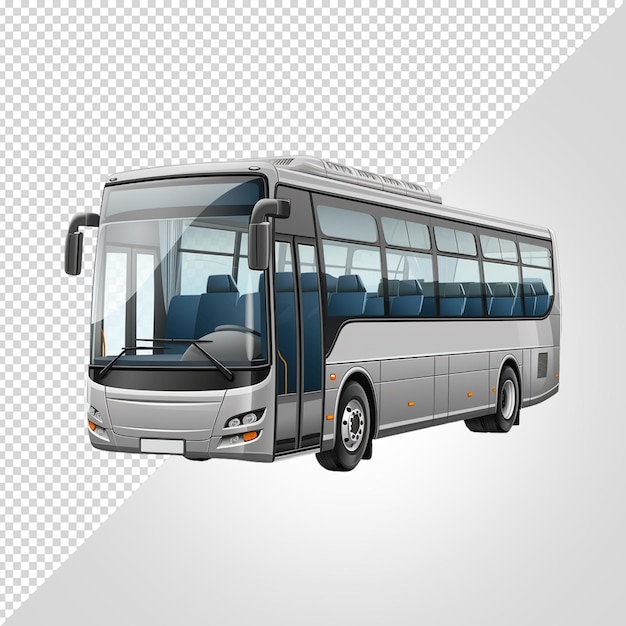 PSD bus isolated on white background