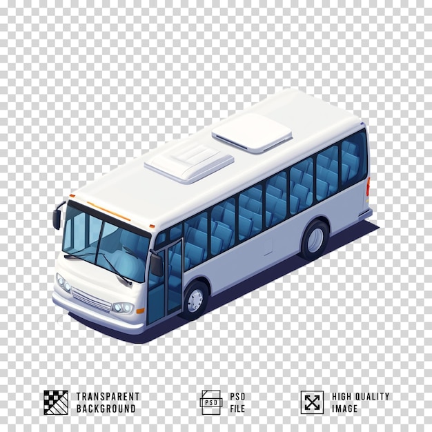 bus on transparent background