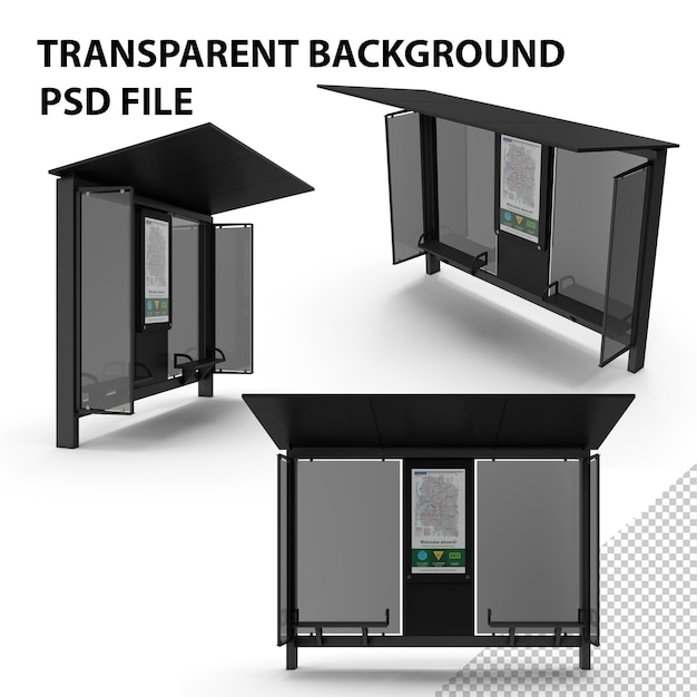 PSD fermata dell'autobus png