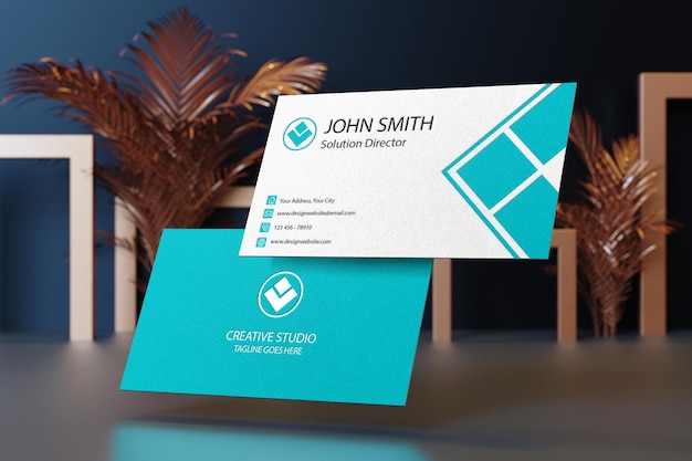 Design mockup di carte businese