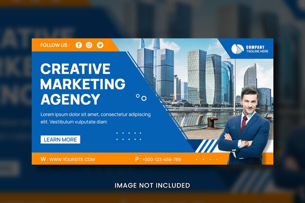 Business agency banner social tenplate