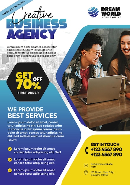 PSD business agency flyer