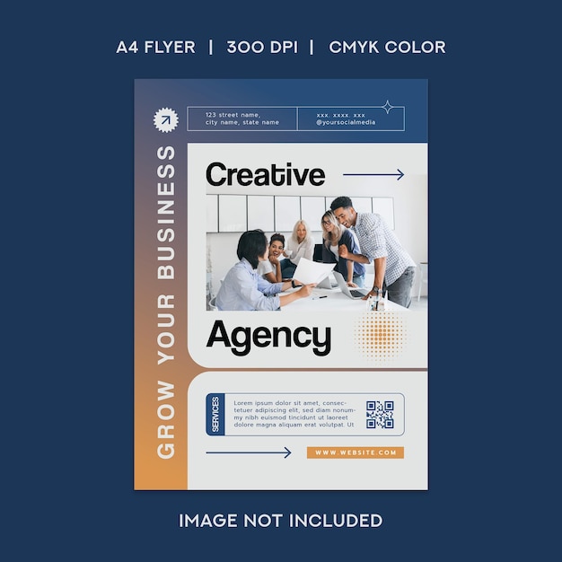 PSD business agency flyer