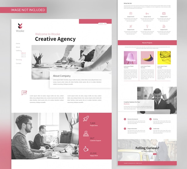 Business agency landing page template