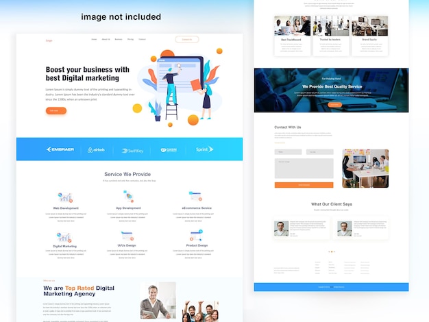 Business agency marketing theme