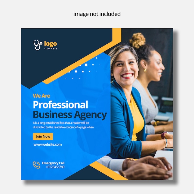 PSD business agency social media post