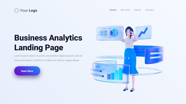 PSD business analyst landing page