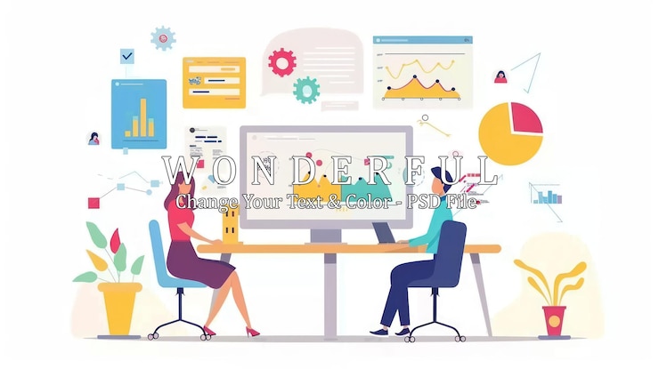 PSD business analytics illustration
