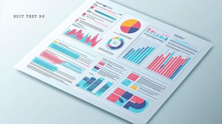 PSD business analytics report with charts and graphs