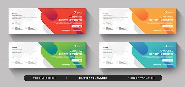 PSD business banner collection