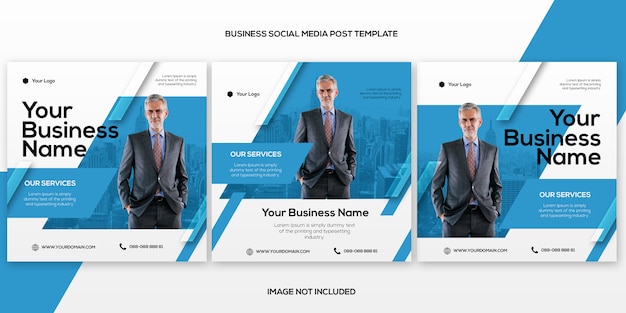 Business banner social media post template
